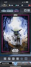 Star Wars Card Trader 2018 (125cc) Super Rare Yoda Purple CTI picture