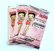 3 SEALED PACKS VINTAGE 1996 BETTY  BOOP CHROMIUM TRADING CARDS KROME INSERTS SET picture