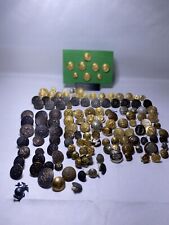 Vintage buttons LOT WW1 Military Buttons, Civil War FD Buttons, Police Buttons picture