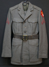 WWII USMC 2nd Marine Corps Division Corporal Uniform 1942 Named, Trousers & Belt picture