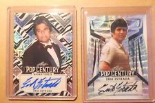 Two Erik Estrada Pop Century Autographs 2022 3/3 and 2023 18/20 Chips Auto picture