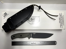 NEW in Box ~ ESEE - 6 Black Micarta Fixed Knife w/Sheath ~  picture