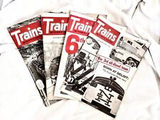 Trains The Magazine Of Railroads Lot 1965-1968 picture