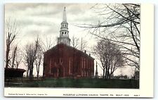 c1905 TRAPPE PA AUGUSTUS LUTHERAN CHURCH EST 1852 EARLY UNDIVIDED POSTCARD P4058 picture