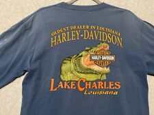 VINTAGE HARLEY DAVIDSON SHIRT LAKE CHARLES LOUISIANA DEALER picture