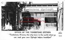 AZ, Tombstone, Arizona, RPPC, Tombstone Epitaph Newspaper Office, Frashers picture