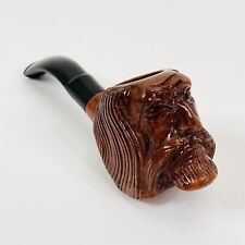 Vintage Italian Briar Smoking Pipe Made In Italy Hand Carved Wood Unused picture