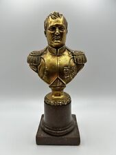 Borghese Gold Color Napoleon French Emperor Bust Bookend Home Library Decorating picture