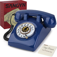Rotary Dial Telephones  1960'S Classic Old Style Retro Landline Desk Telephone picture