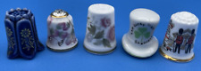 Collectible Thimbles Lot of 16 Doulton Sutherland Japan Minton Hammersley L@@K picture