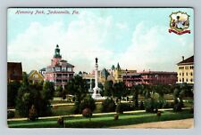 Jacksonville, FL-Florida, Hemming Park, Vintage Postcard picture