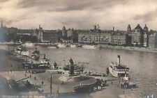 Vintage Postcard 1910's Stockholm Utiskt Fran Skeppsbron Sweden Northern Europe picture