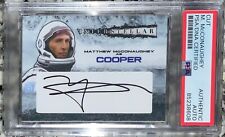 Interstellar Matthew McConaughey Auto Autograph Cut Custom Card PSA DNA picture