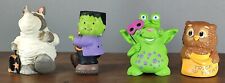 Hallmark Merry Miniatures Halloween Minis- Owl, Rhino, Alien,Frankenstein *Read* picture