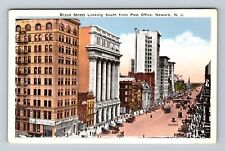 Newark NJ-New Jersey, Broad Street Looking South, Post Office Vintage Postcard picture