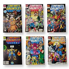 Infinity Gauntlet (Marvel Comics, 1991) Complete Set #1-6 Signed by George Perez picture