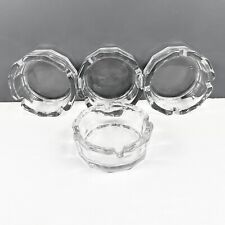 Vintage Clear Glass Ashtray Made in Mexico Set of 4 picture