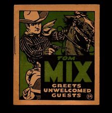 Tom Mix Greets Unwelcomed Guests Adventure Stories #24 1934 National Chicle Gum picture