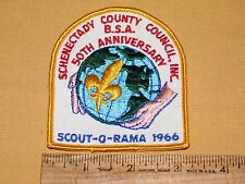 VINTAGE BSA BOY SCOUTS OF AMERICA PATCH 1966 SCHENECTADY 50TH ANNIV SCOUT-O-RAMA picture