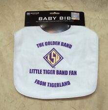 The Golden Band Little Tiger Band Fan Baby Bib Louisiana State University LSU picture