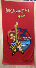 RARE Vintage BUCKWHEAT Beach towel Red Rock -n- Roll O-tay 1980's? picture