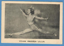 LATVIA CIRCUS DANCER ON A ROPE, LILY VINTAGE PC. 7058 picture