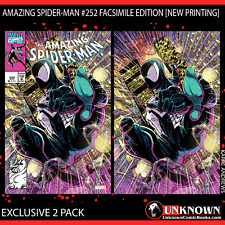 [2 PACK] AMAZING SPIDER-MAN #252 FACSIMILE EDITION [NEW PRINTING] UNKNOWN COMICS picture