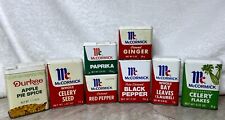 Vintage Spice Tins Durkees   And McCormick Lot of 8 Eight picture