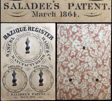 1864 Authentic CW American Playing Cards Saloon Dial Register Wild West Counter picture