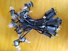 New Blow Mold C7 Black 3 Ft Light Cord  W/ Fuse For Outdoor & Indoor Lot Of 10 picture