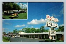 Huron OH-Ohio, The Gull Motel, Advertisement, Hotel, Outside, Vintage Postcard picture