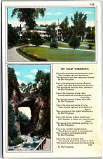 Postcard VA Natural Bridge In Old Virginia picture