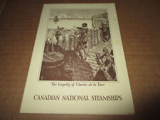 1934 Canadian National Steamships Menu-S.S. Prince Rupert picture