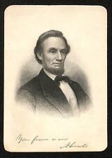 1882 Trautman Presidents of the United States Abraham Lincoln 5x7 VGEX-EX 7230 picture