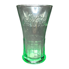 Vintage Coca-Cola Libbey Green Glass Flared Heavy 16oz Glass picture