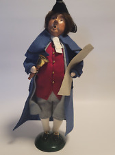 Byers Choice Carolers 2002 Williamsburg Colonial Man With Bell and Paper READ picture