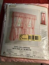 Vintage Pink Priscilla Curtains with Tie Back 60