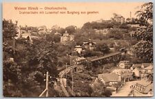 Weisser Hirsch Oberloschwitz Germany Dresden c1910 Postcard Elevated Railway picture