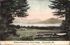Greenville Maine ME Wilson Pond Panoramic View c1900s Postcard picture