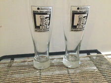 Set Of Two Craft Brewery Scotty's Brewhouse Beer Pilsner Glass Indianapolis 9.25 picture