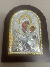 Virgin Mary of Bethlehem silver icon big size 25*33cm from jerusalem picture