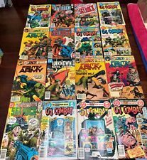 LOT OF 16 GI COMBAT, SGT ROCK, UNKNOWN SOLDIER, FIGHTIN ARMY COMIC BOOKS picture
