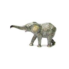 Northern Rose Elephant Calf - African Elephant Calf - miniature ceramic figurine picture