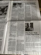 RARE Eminem Death of Slim Shady Detroit Free Press Obituary Promo May 13, 2024 picture