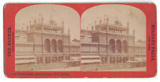 1876 Centennial Expo Grand Entrance Main Building Antique Stereoview Stereo Card picture