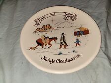 1- 9.5in Native American Tribe ( Navajo ) Christmas Plate Commemorative c/a 1975 picture