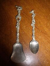 Montagnani Antique Ornate Figural Shovel & Spoon set Italy  picture