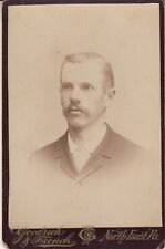 Antique Cabinet Card Photograph , Handsome Man , Jos. Monroe Traut , North E. PA picture