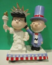 LENOX Peanuts CHARLIE BROWN LUCY FLOAT It's Independence Day - NEW MINT - NO BOX picture