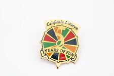 1990 Vintage VTG California State Lottery Hat Lapel Pin 5 Years of Fun Retro CA picture